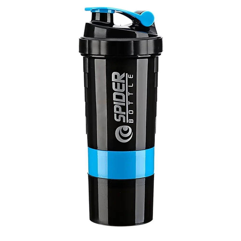 Protein Shaker Bottle Leak Proof Bottle for Protein Mixes 3 Layer Twist Off Shaker Cup Sports Shaker Bottle for Protein Powder
