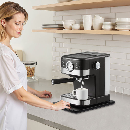 Appliance Slider 16 X 12 In Sliding Tray For Coffee Maker Black