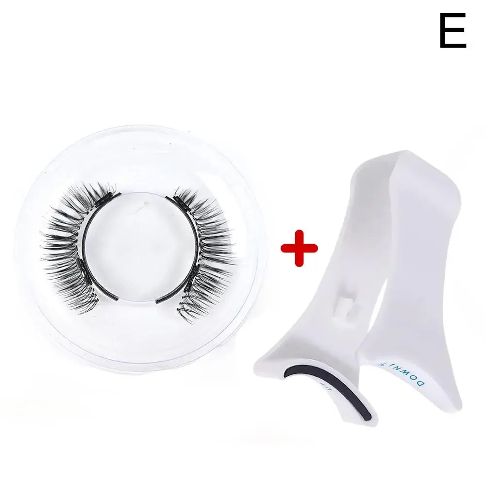 1pair Magnetic Eyelashes Handmade 3D Natural Magnetic False Eyelashes Reusable Magnetic Eyelashes Tweezers Set Wholesale