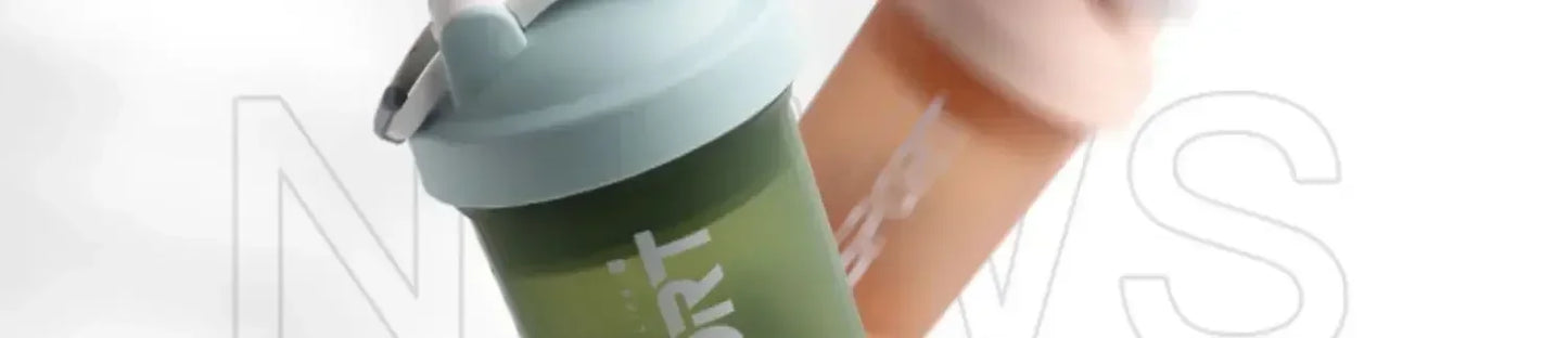 1-5PCS 500ML 3-Layer Sports Water Bottle Portable Leak-Proof Protein Shaker Cup for Outdoor Travel and Fitness Drinks