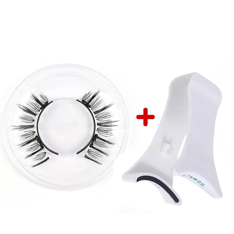 1pair Magnetic Eyelashes Handmade 3D Natural Magnetic False Eyelashes Reusable Magnetic Eyelashes Tweezers Set Wholesale