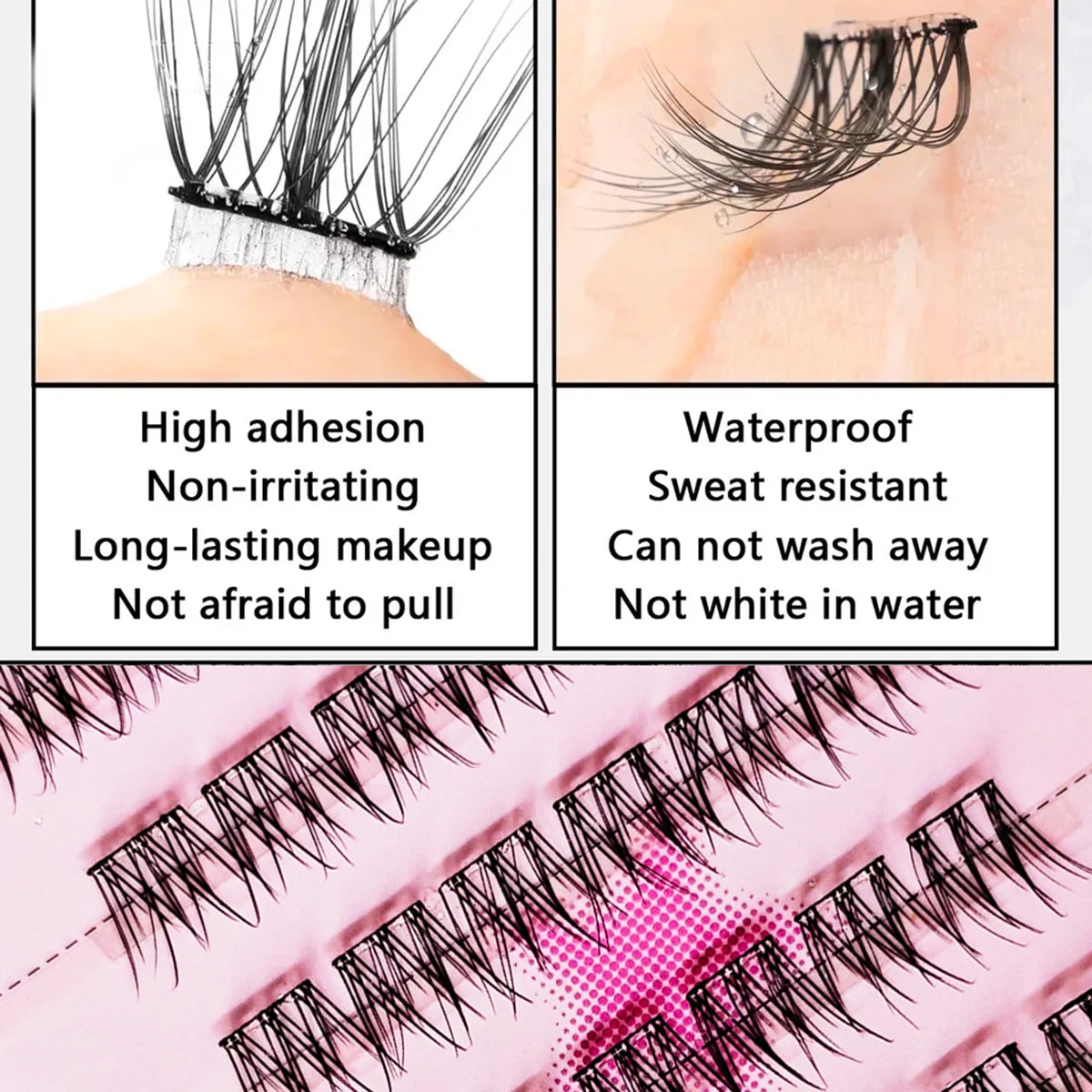 6Pairs Self-Adhesive Eyelash Kit – No Glue Needed, DIY Natural to Glam Look, Soft & Reusable, Certified for Global Beauty Users