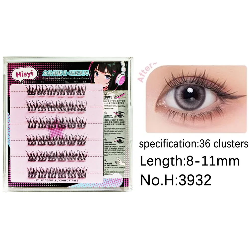 6Pairs Self-Adhesive Eyelash Kit – No Glue Needed, DIY Natural to Glam Look, Soft & Reusable, Certified for Global Beauty Users