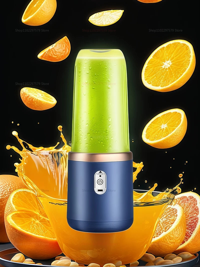 Electric Portable Juicer Fresh Fruit Mixer 400ML Multifunctional USB Rechargeable Shakes Smoothie Blender Outdoor Mixing Cup