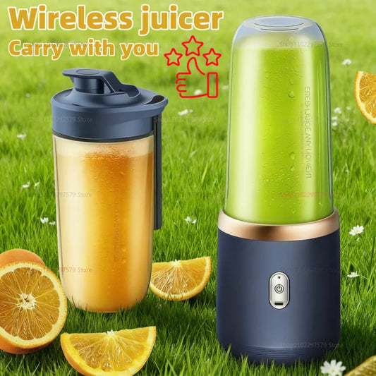 Electric Portable Juicer Fresh Fruit Mixer 400ML Multifunctional USB Rechargeable Shakes Smoothie Blender Outdoor Mixing Cup