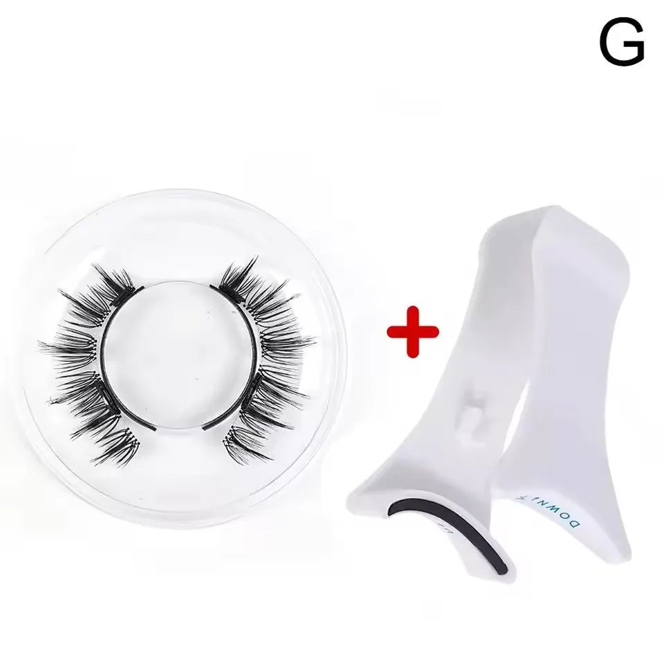1pair Magnetic Eyelashes Handmade 3D Natural Magnetic False Eyelashes Reusable Magnetic Eyelashes Tweezers Set Wholesale