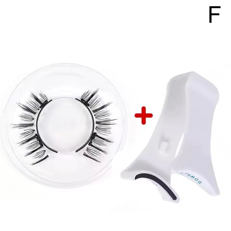 1pair Magnetic Eyelashes Handmade 3D Natural Magnetic False Eyelashes Reusable Magnetic Eyelashes Tweezers Set Wholesale