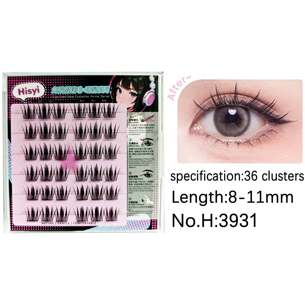6Pairs Self-Adhesive Eyelash Kit – No Glue Needed, DIY Natural to Glam Look, Soft & Reusable, Certified for Global Beauty Users