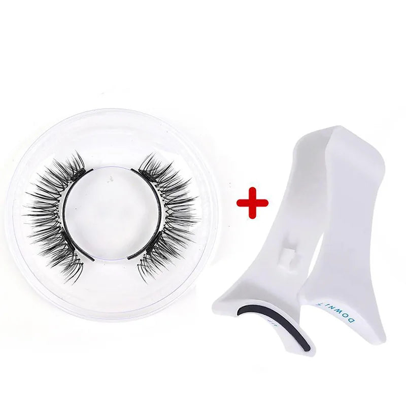 1pair Magnetic Eyelashes Handmade 3D Natural Magnetic False Eyelashes Reusable Magnetic Eyelashes Tweezers Set Wholesale