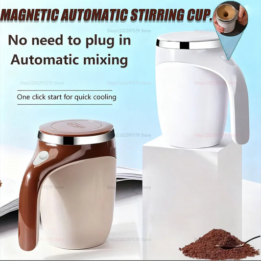 Automatic Stirring Cup Portable Rechargeable Stainless Steel Rotating Stirring Coffee Silkshake Cup Suitable For Home Travel