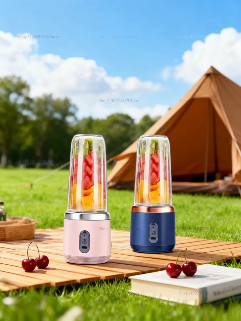 Electric Portable Juicer Fresh Fruit Mixer 400ML Multifunctional USB Rechargeable Shakes Smoothie Blender Outdoor Mixing Cup