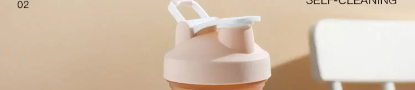 1-5PCS 500ML 3-Layer Sports Water Bottle Portable Leak-Proof Protein Shaker Cup for Outdoor Travel and Fitness Drinks