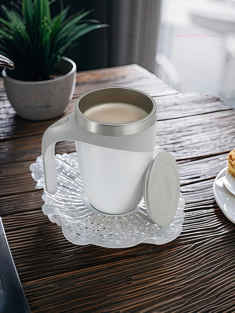 Automatic Stirring Cup Portable Rechargeable Stainless Steel Rotating Stirring Coffee Silkshake Cup Suitable For Home Travel